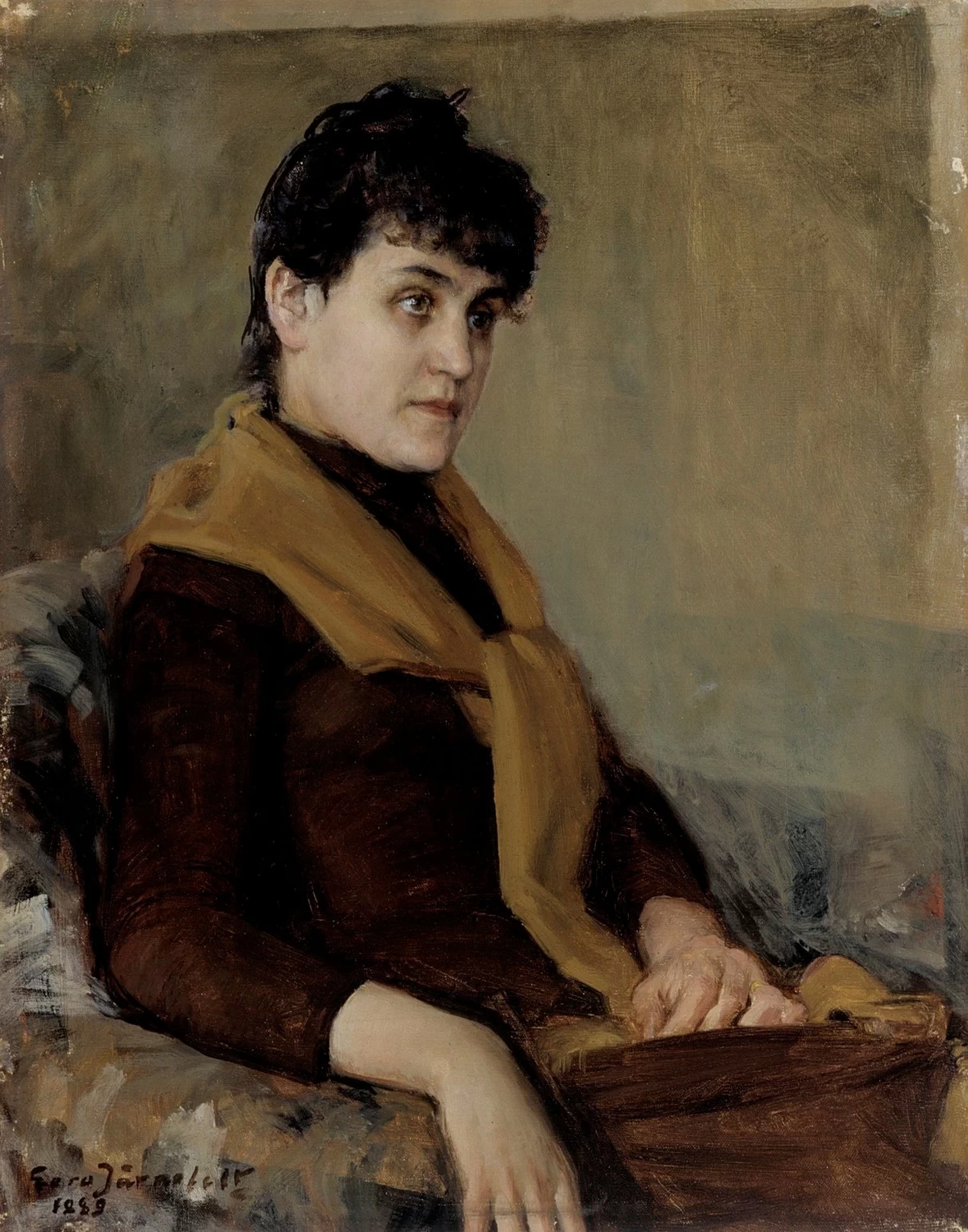 Eero Järnefelt - Ritratto di fidanzamento di Saimi, Finnish National Gallery, Helsinki